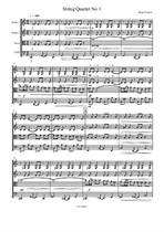 String Quartet No.1 – full score