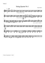 String Quartet No.1 – violin 2 part