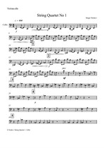 String Quartet No.1 – cello part